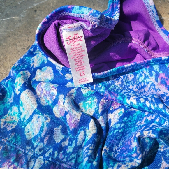 Shimmery Mermaid Swim Top - Picture 4 of 6